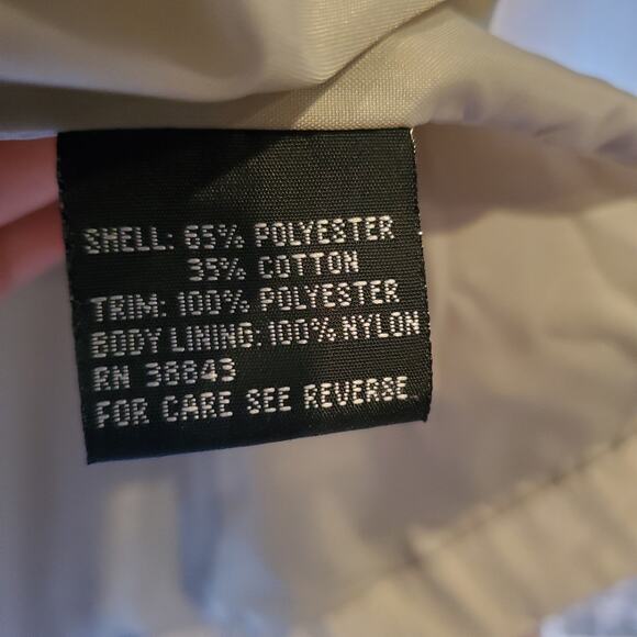 IZ Sport Beige Hooded Windbreaker Jacket Size M - Picture 5 of 11